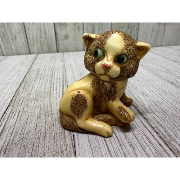 Vtg Harmony Kingdom Pot Bellys PBBKI7 "Porky", Cat Figurine Lil' Mousers 2" Long - Picture 6 of 13